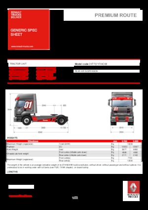 Tegljači - tegljačke jedinice Renault PREMIUM 460.19 4X2 LD T TRUCK RACING