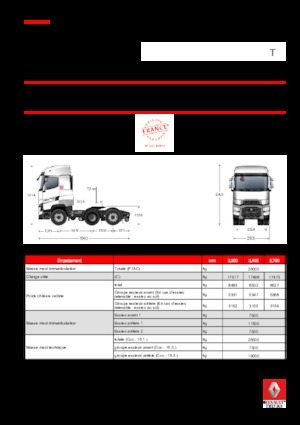Tegljači - tegljačke jedinice Renault T 520.26 HIGHCAB 6X2 T LOW E6 (LHD)