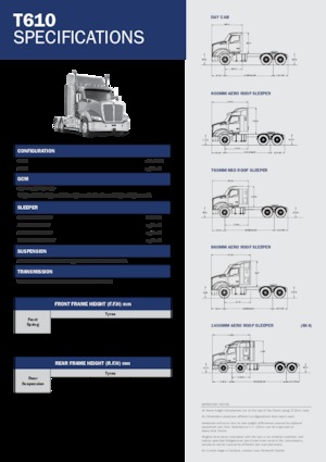 Tegljači - tegljačke jedinice Kenworth T610 Day Cab MX 15 6x4
