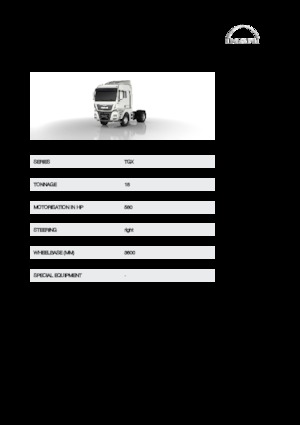 Tegljači - tegljačke jedinice MAN TGX 18.580