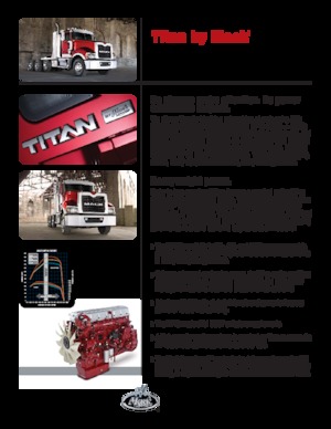 Tegljači - tegljačke jedinice Mack TITAN 64