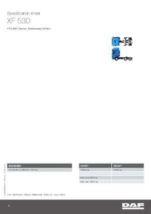 Tegljači - tegljačke jedinice DAF XF 530 FTG , Anniversary Edition SSC