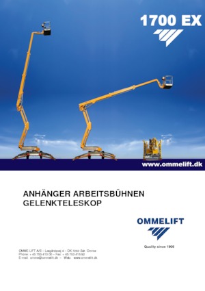 Dizala sa zglobnom granom montirana na kamion OMMELIFT 1700 EX