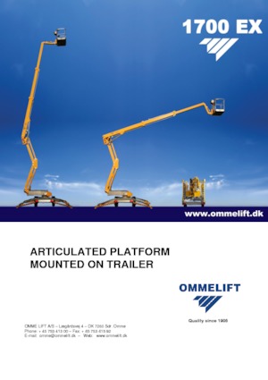 Dizala sa zglobnom granom montirana na kamion OMMELIFT 1700 EX