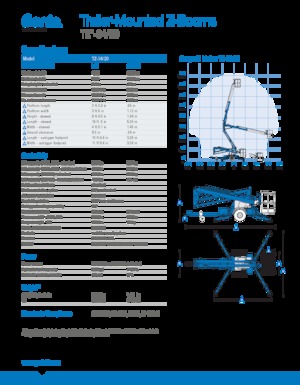 Dizala sa zglobnom granom montirana na kamion Genie TMZ 34/20 DC