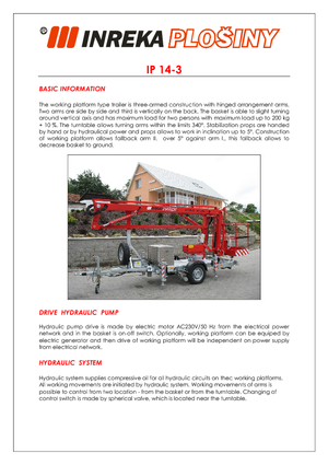 Dizala sa zglobnom granom montirana na kamion Inreka IP 14-3