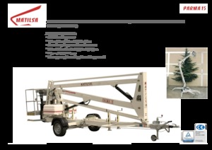 Dizala sa zglobnom granom montirana na prikolicu Matilsa Parma 15