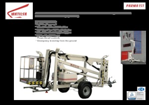 Dizala sa zglobnom granom montirana na prikolicu Matilsa Parma 15 T