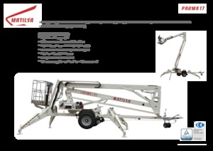 Dizala sa zglobnom granom montirana na prikolicu Matilsa Parma 17
