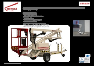 Dizala sa zglobnom granom montirana na prikolicu Matilsa Parma 9