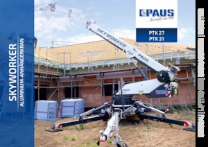 Dizala sa zglobnom granom montirana na prikolicu Paus PTK 31