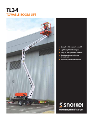 Dizala sa zglobnom granom montirana na kamion Snorkel TL34