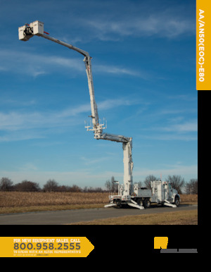 Dizala sa zglobnom granom montirana na prikolicu Altec AN50-E80