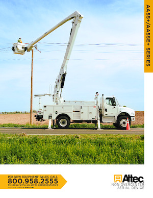 Dizala sa zglobnom granom montirana na prikolicu Altec AA55E+