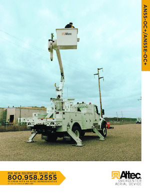 Dizala sa zglobnom granom montirana na prikolicu Altec AN55-OC+