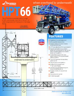 Dizala sa zglobnom granom montirana na prikolicu Anderson Hydra Platforms HPT 66