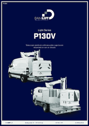 Dizala sa zglobnom granom montirana na kamion Danilift P130V