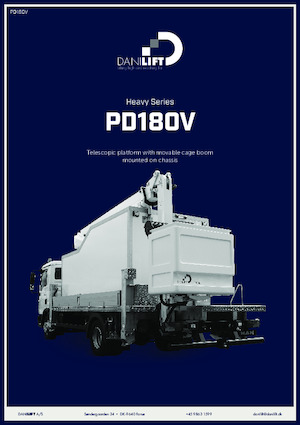 Dizala sa zglobnom granom montirana na kamion Danilift PD180V