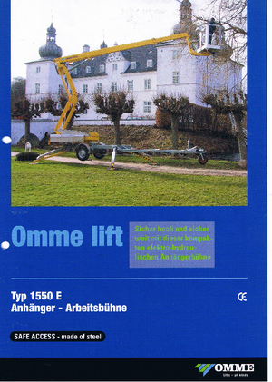 Dizala sa zglobnom granom montirana na kamion OMMELIFT Omme 1550 EZX
