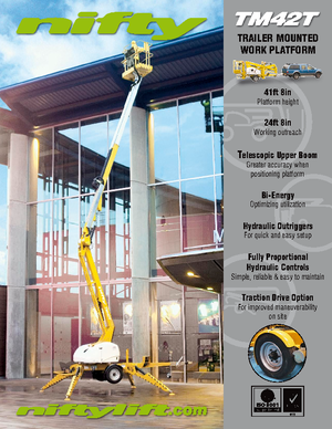 Dizala sa zglobnom granom montirana na kamion Niftylift TM 42 T
