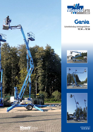 Dizala sa zglobnom granom montirana na kamion Genie TMZ 34/20 DC