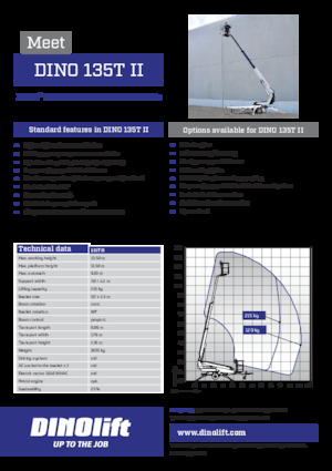 Teleskopske dizalice sa granom montirane na prikolice Dino Lift Dino 135T II