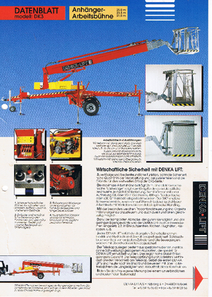 Teleskopske dizalice sa granom montirane na prikolice Denka-Lift - Rothlehner 2500 DK 3 MK 25