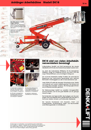 Teleskopske dizalice sa granom montirane na prikolice Denka-Lift - Rothlehner DK 18