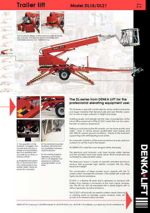 Teleskopske dizalice sa granom montirane na prikolice Denka-Lift - Rothlehner DL 21 