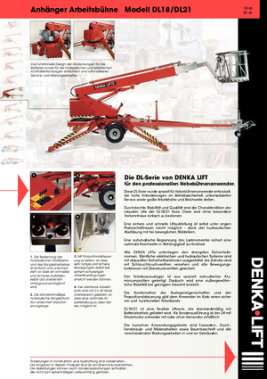 Teleskopske dizalice sa granom montirane na prikolice Denka-Lift - Rothlehner DL 21 