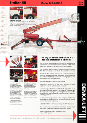 Teleskopske dizalice sa granom montirane na prikolice Denka-Lift - Rothlehner DL 25 