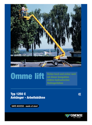 Teleskopske dizalice sa granom montirane na prikolice OMMELIFT Omme 1250 EBZ
