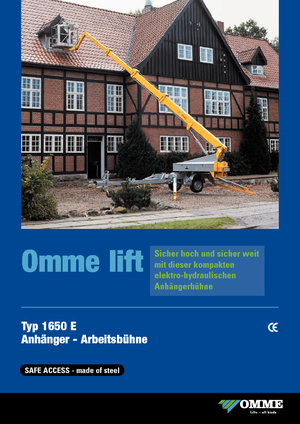 Teleskopske dizalice sa granom montirane na prikolice OMMELIFT Omme 1650EB