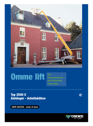 Teleskopske dizalice sa granom montirane na prikolice OMMELIFT Omme 2500EBB