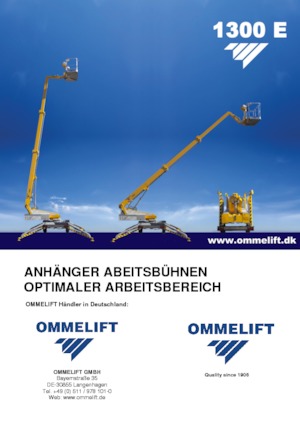 Teleskopske dizalice sa granom montirane na prikolice OMMELIFT 1300 E