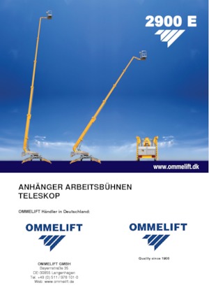 Teleskopske dizalice sa granom montirane na prikolice OMMELIFT 2900 E