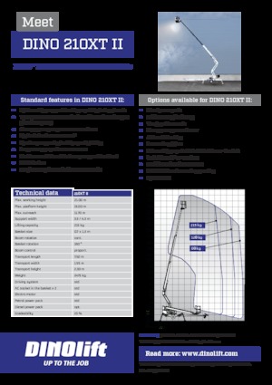 Dizala sa zglobnom granom montirana na kamion Dino Lift Dino 210XT II