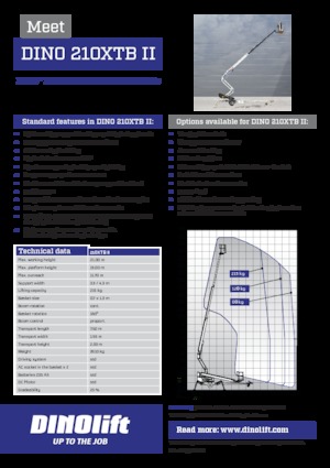 Dizala sa zglobnom granom montirana na kamion Dino Lift Dino 210XTB II