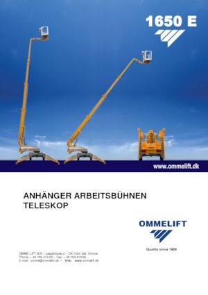 Teleskopske dizalice sa granom montirane na prikolice OMMELIFT Omme 1300EB