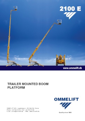 Teleskopske dizalice sa granom montirane na prikolice OMMELIFT Omme 2100EB