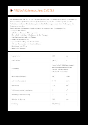 Čistači prikolica Pronar ZMC 3.1