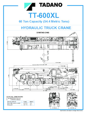 Dizalice za kamione Tadano TT-600XL