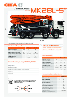Pumpe miksera za kamione CIFA MK28L-5