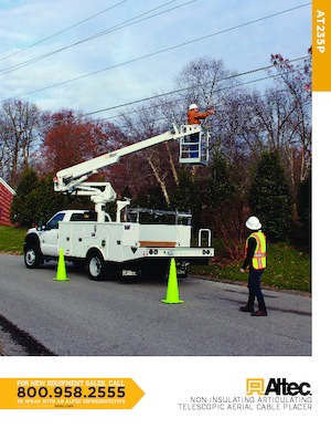 Dizala sa zglobnom granom montirana na prikolicu Altec AT235P