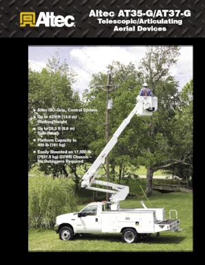 Dizala sa zglobnom granom montirana na prikolicu Altec AT35G
