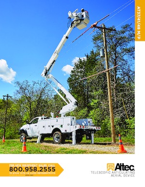 Dizala sa zglobnom granom montirana na prikolicu Altec AT48M/P