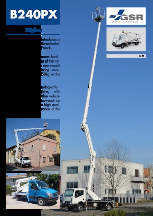 Dizala sa zglobnom granom montirana na prikolicu GSR B240PX Compact