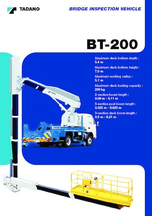 Dizala sa zglobnom granom montirana na prikolicu Tadano BT-200