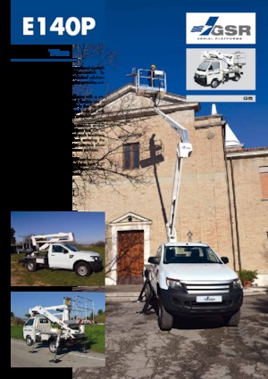 Dizala sa zglobnom granom montirana na prikolicu GSR E140P Compact 