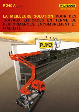 Dizala sa zglobnom granom montirana na prikolicu Palfinger P 240 A